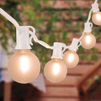 50ft White Outdoor Edison String Lights, Weatherproof