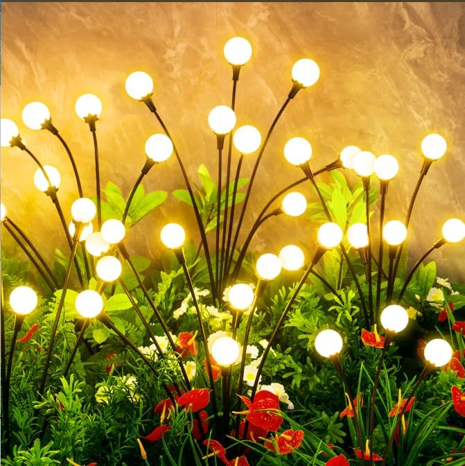 10-Pack In-Ground Solar Lights, Flat LED Garden