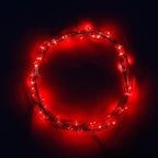 Outdoor String Lights, 10ft Red Waterproof LED