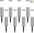 8-Pack Solar Pathway Lights, IP45 Waterproof LED Yard Lights