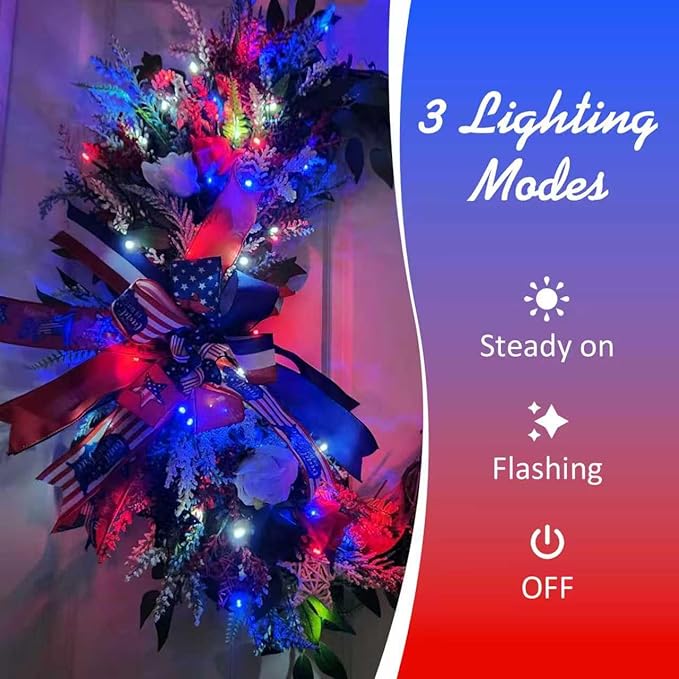 8-Pack 16ft LED Patio String Lights, Waterproof Outdoor