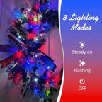 4-Pack 16ft LED Patio String Lights, Waterproof Outdoor