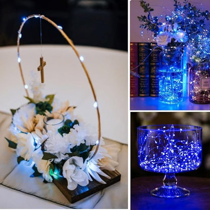 16-Pack Christmas String Lights, 10ft 30 LED Waterproof Twinkle Lights