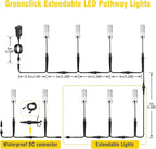 6-Pack Solar Pathway Lights, IP65 Waterproof LED Driveway Lights