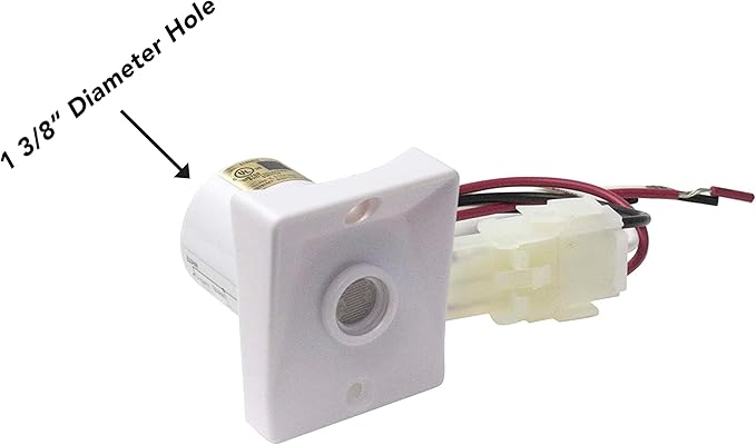 Solus Dusk-to-Dawn Sensor with Ezee Change Plug – Outdoor Photocell Sensor for 3" Lamp Posts – Auto On/Off – UL Listed – 120V – 5 Year Warranty, (White, Pack of 1)