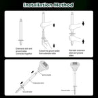 Solar Garden Path Lights 12-Pack, IP67 Waterproof