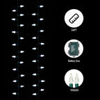 Christmas String Lights, 33ft 100 LED Waterproof Twinkle Lights