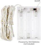 Outdoor String Lights, 10ft White Waterproof LED