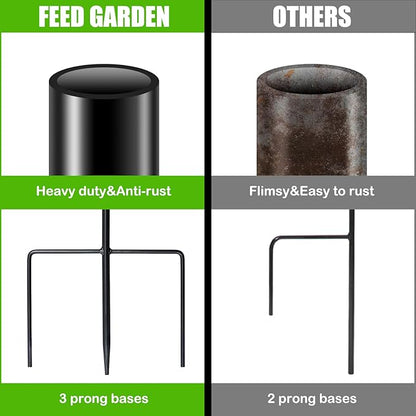 4-Pack 32" Shepherd's Hooks, Heavy-Duty Garden Stakes