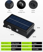 8-Pack Warm White Patio Solar Lights, Multi-Color Waterproof LED