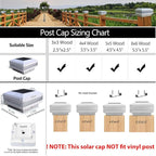 Solar Post Cap Lights, Waterproof LED