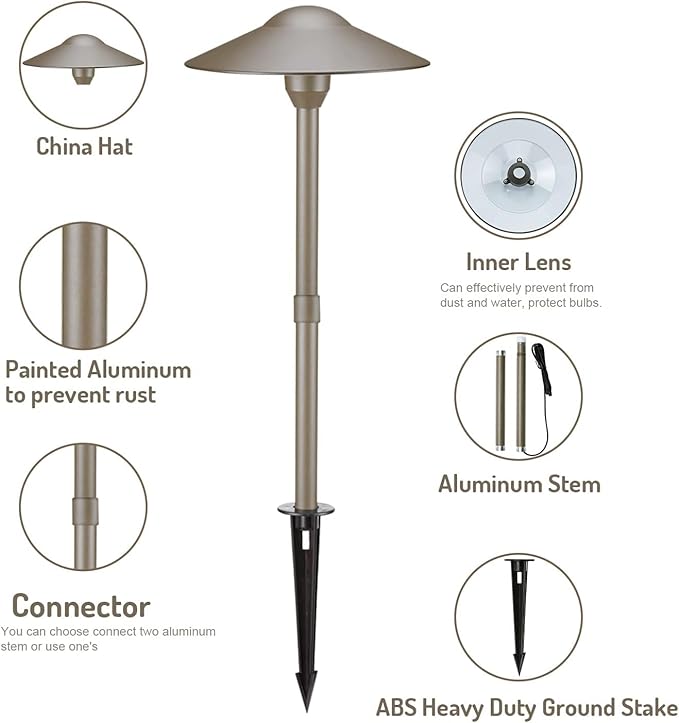 Solar Yard Path Lights, Waterproof