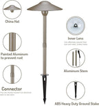 Warm White Solar Path Lights, Outdoor Driveway LED