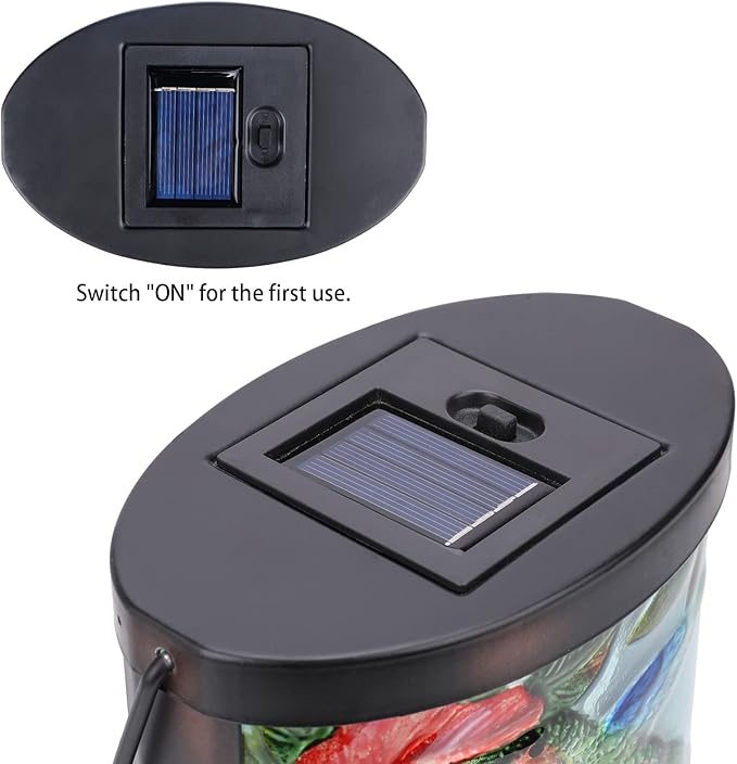 Solar Hummingbird Lanterns, Porch Hanging LED Decor