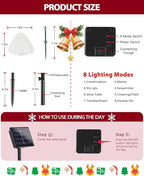 Christmas String Lights, 55ft 32 LED Remote & Timer