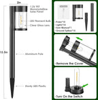 10-Pack Solar Landscape Lights for Garden