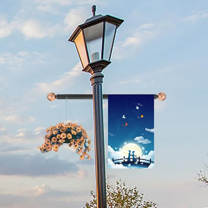 iplusmile Outdoor Lamp Post Cross Arm Aluminum Alloy Ladder Rest Handle Garden Light Pole Accessory Random Color