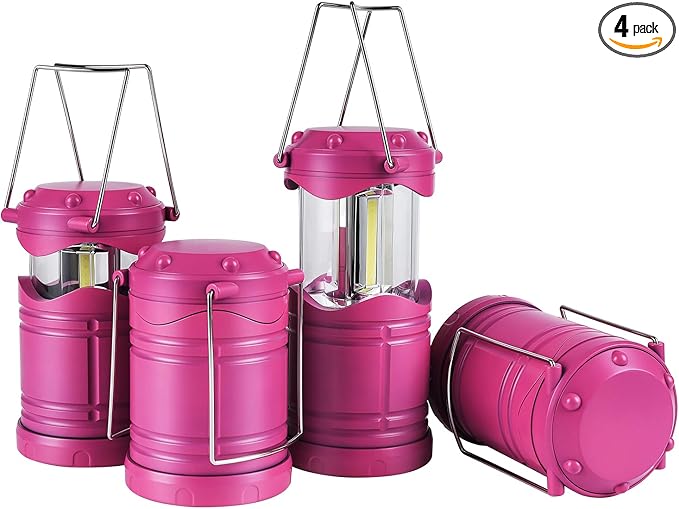 Solar Hanging Lanterns 4-Pack, Yard Hanging LED Decor