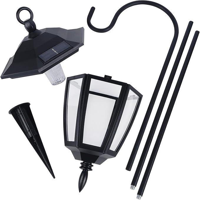 2-Pack Solar Pathway Lights, Waterproof LED Walkway Lights
