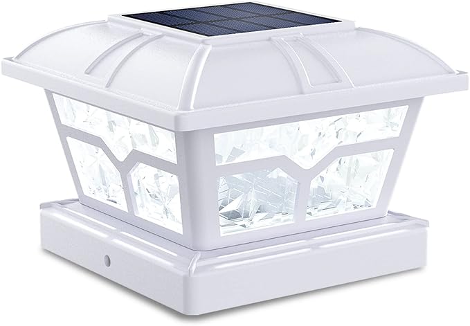 Upgraded Solar Post Cap Lights for Deck, LED