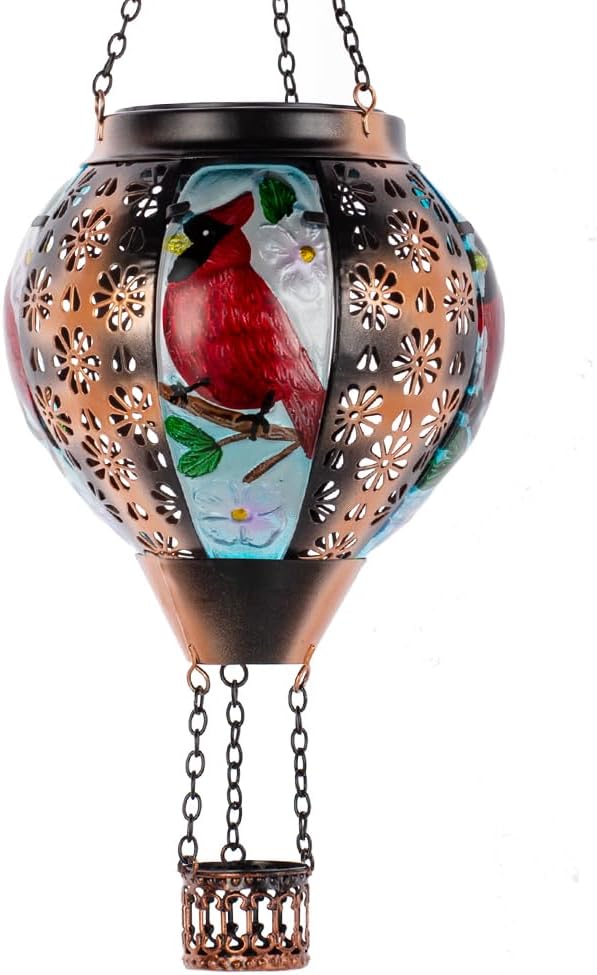 Cardinal Solar Lantern Set, Classic Garden Lighting