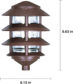 Bronze Solar Path Lights, Outdoor Garden LED