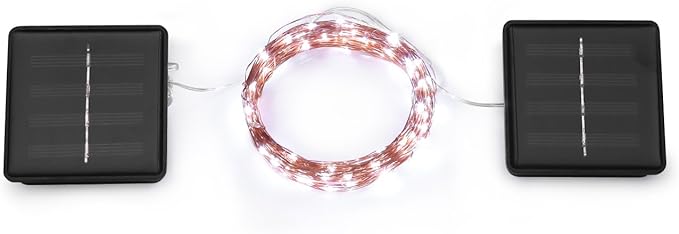 2-Pack Cool White Patio String Lights, Weatherproof LED