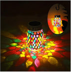 Elegant Mosaic Solar Lanterns for Yard, Waterproof LED