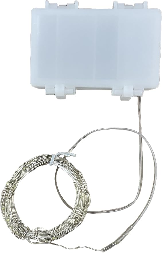 4 Pack 33Ft 100 Warm White Led Fairy Lights Battery Operated with Remote Control Timer Waterproof Silver Copper Wire Twinkle Lights