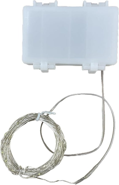 4 Pack 33Ft 100 Warm White Led Fairy Lights Battery Operated with Remote Control Timer Waterproof Silver Copper Wire Twinkle Lights