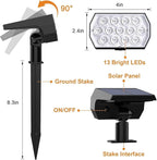 10-Pack Solar Spotlights, Garden Lights