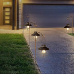 Rustic Backyard Solar Lanterns for Yard, Waterproof LED