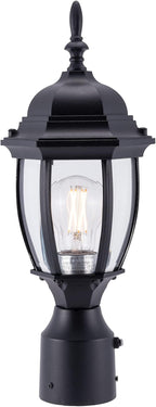 Outdoor Lamp Post Light, Black Weatherproof Post Light