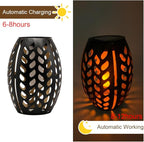 Hanging Solar Lantern Set, Metal Backyard Lighting