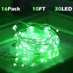 Christmas Fairy Lights 16-Pack, 10ft 30 LED Battery Twinkle Lights
