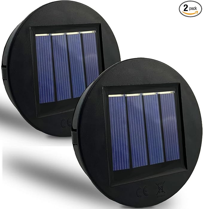 Solar Driveway Path Lights 2-Pack, Waterproof
