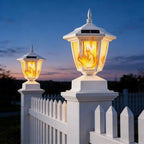 Outdoor Post Lighting Fixture, White Weatherproof Post Light
