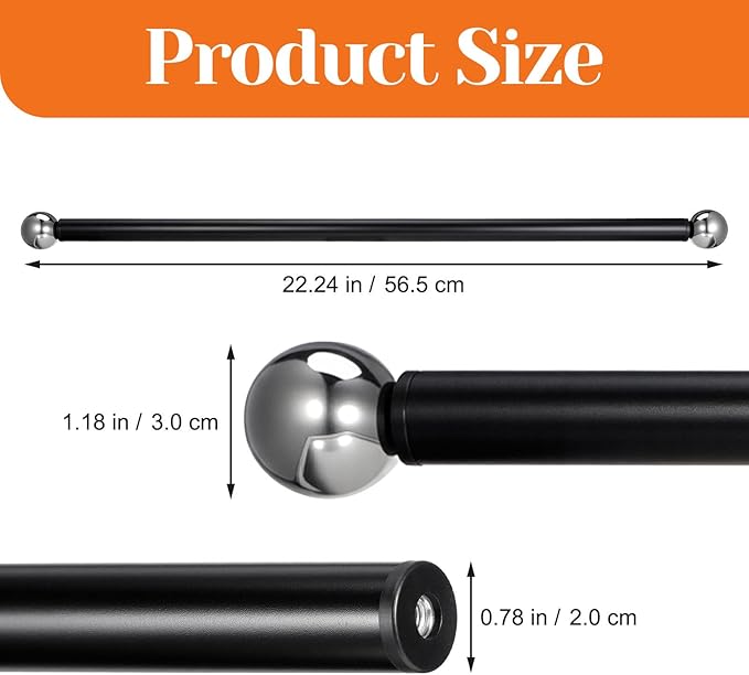 iplusmile Outdoor Lamp Post Cross Arm Ladder Rest Handle 22.04In Aluminum Adjustable Bracket for Heavy Duty Garden Light Pole Support