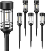 2-Pack IP65 Solar Landscape Lights for Walkway