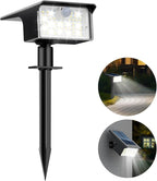 62 LED Solar Garden Spotlights, 3-Mode Waterproof