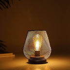 Hanging Solar Lantern Set, Rustic Patio Lighting