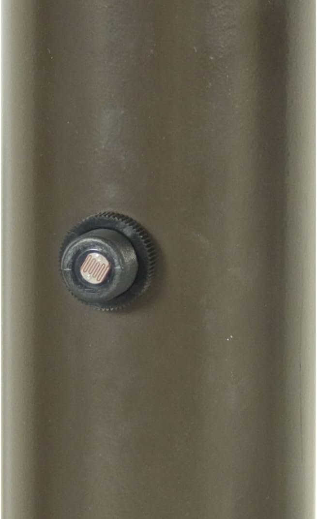 Solus Dusk-to-Dawn Button Sensor for Outdoor Fixtures and Lamp Posts – Auto Photocell Control, 120V, UL Listed, Black (Pack of 1)