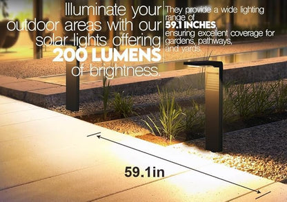 6 Pack Solar Pathway Lights, Dual Warm & Cool White Modes, Waterproof Outdoor Solar Path Lights for Garden, Lawn, Driveway & Walkway – Perfect for Backyard & Landscape Décor