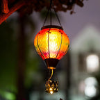 Backyard Solar Patio Lanterns, Elegant Waterproof LED