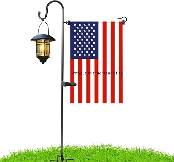 Solar Flagpole Lamp, Auto On/Off