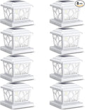 8-Pack Solar Post Cap Lights for Yard, LED