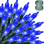 Christmas Yard String Lights, 16ft 50 LED Waterproof