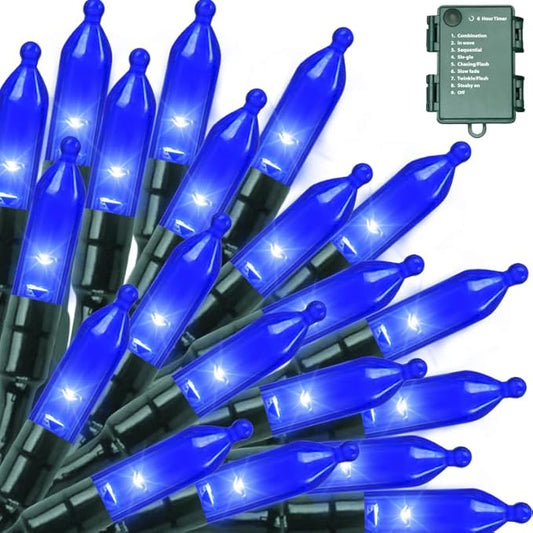 Christmas Yard String Lights, 16ft 50 LED Waterproof