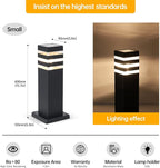Black Lamp Post Light with Planter, Solar Outdoor