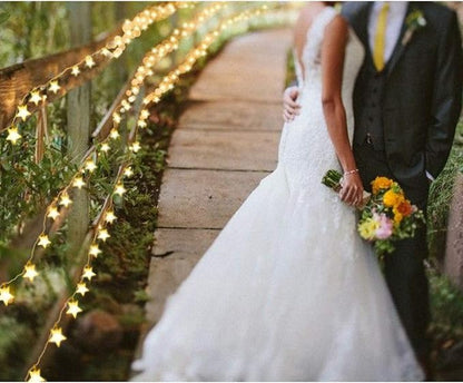 Warm White Porch String Lights, Weatherproof LED